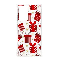 Christmas Texture, Pattern, Red, Craciun, Christmas, Bow, Gift Samsung Galaxy Note 20 Ultra Tpu Uv Case