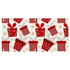 Christmas Texture, Pattern, Red, Craciun, Christmas, Bow, Gift Banner And Sign 4  X 2 