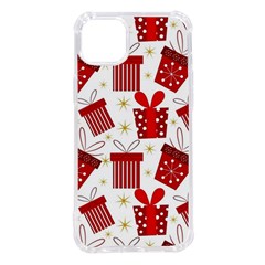 Christmas Texture, Pattern, Red, Craciun, Christmas, Bow, Gift Iphone 14 Plus Tpu Uv Print Case