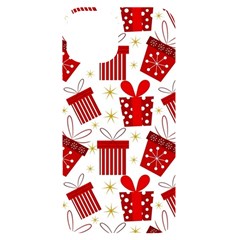 Christmas Texture, Pattern, Red, Craciun, Christmas, Bow, Gift Iphone 14 Black Uv Print Case