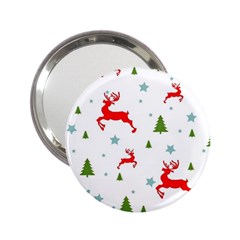 Christmas Texture, Pattern, Red, Craciun, Christmas, Snowflake, 2 25  Handbag Mirrors