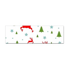 Christmas Texture, Pattern, Red, Craciun, Christmas, Snowflake, Sticker Bumper (10 Pack)