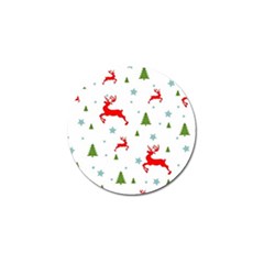 Christmas Texture, Pattern, Red, Craciun, Christmas, Snowflake, Golf Ball Marker (10 Pack)