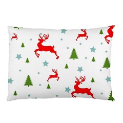 Christmas Texture, Pattern, Red, Craciun, Christmas, Snowflake, Pillow Case by kyorashop23