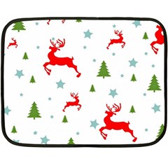 Christmas Texture, Pattern, Red, Craciun, Christmas, Snowflake, Fleece Blanket (mini)