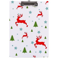 Christmas Texture, Pattern, Red, Craciun, Christmas, Snowflake, A4 Acrylic Clipboard