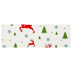 Christmas Texture, Pattern, Red, Craciun, Christmas, Snowflake, Banner And Sign 9  X 3  by kyorashop23