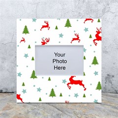 Christmas Texture, Pattern, Red, Craciun, Christmas, Snowflake, White Box Photo Frame 4  X 6 