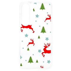 Christmas Texture, Pattern, Red, Craciun, Christmas, Snowflake, Samsung Galaxy S24 6 2 Inch Tpu Uv Case by kyorashop23