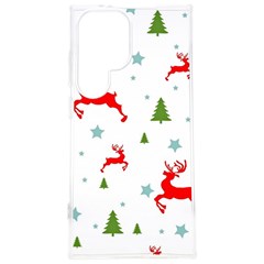 Christmas Texture, Pattern, Red, Craciun, Christmas, Snowflake, Samsung Galaxy S24 Plus 6 7 Inch Tpu Uv Case by kyorashop23