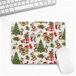 Christmas Texture, Pattern, Red, Tree, Craciun, Green, Christmas Small Mousepad Front