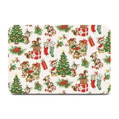 Christmas Texture, Pattern, Red, Tree, Craciun, Green, Christmas Plate Mats