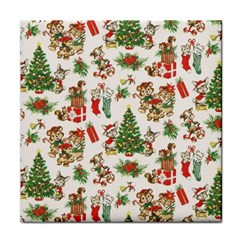 Christmas Texture, Pattern, Red, Tree, Craciun, Green, Christmas Face Towel by kyorashop23