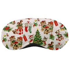 Christmas Texture, Pattern, Red, Tree, Craciun, Green, Christmas Sleep Mask