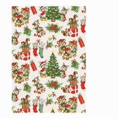 Christmas Texture, Pattern, Red, Tree, Craciun, Green, Christmas Small Garden Flag (Two Sides)