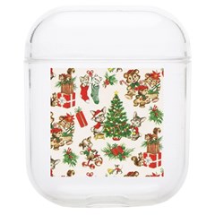 Christmas Texture, Pattern, Red, Tree, Craciun, Green, Christmas Soft TPU AirPods 1/2 Case