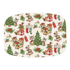 Christmas Texture, Pattern, Red, Tree, Craciun, Green, Christmas Mini Square Pill Box