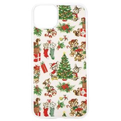 Christmas Texture, Pattern, Red, Tree, Craciun, Green, Christmas iPhone 15 Pro TPU UV Print Case