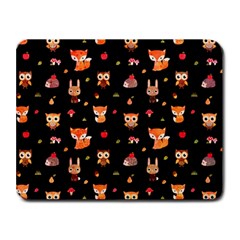 Cool Woodland Animal, Koteto, Scandinavian, Acorn Small Mousepad by kyorashop23