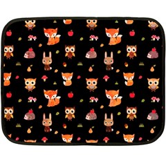 Cool Woodland Animal, Koteto, Scandinavian, Acorn Fleece Blanket (mini)