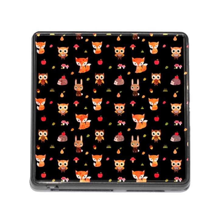 Cool Woodland Animal, Koteto, Scandinavian, Acorn Memory Card Reader (Square 5 Slot)