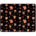 Cool Woodland Animal, Koteto, Scandinavian, Acorn Fleece Blanket (Medium) 60 x50  Blanket Front