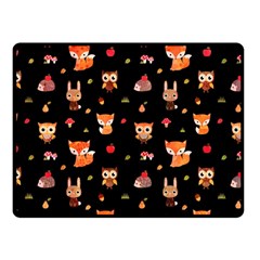 Cool Woodland Animal, Koteto, Scandinavian, Acorn Fleece Blanket (small)