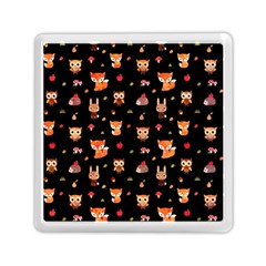 Cool Woodland Animal, Koteto, Scandinavian, Acorn Memory Card Reader (square)