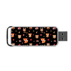 Cool Woodland Animal, Koteto, Scandinavian, Acorn Portable Usb Flash (one Side)