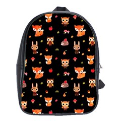 Cool Woodland Animal, Koteto, Scandinavian, Acorn School Bag (xl)