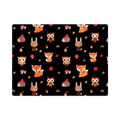 Cool Woodland Animal, Koteto, Scandinavian, Acorn Premium Plush Fleece Blanket (mini) by kyorashop23