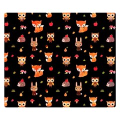 Cool Woodland Animal, Koteto, Scandinavian, Acorn Premium Plush Fleece Blanket (small) by kyorashop23