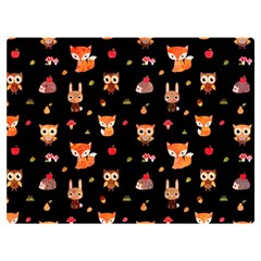 Cool Woodland Animal, Koteto, Scandinavian, Acorn Premium Plush Fleece Blanket (extra Small) by kyorashop23