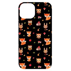 Cool Woodland Animal, Koteto, Scandinavian, Acorn Iphone 14 Black Uv Print Case by kyorashop23