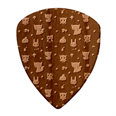 Cool Woodland Animal, Koteto, Scandinavian, Acorn Wood Guitar Pick (set Of 10) by kyorashop23