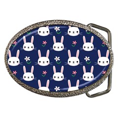 Cute Bunny Pattern, Easter, Koteto Belt Buckles