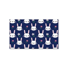 Cute Bunny Pattern, Easter, Koteto Sticker (rectangular) by kyorashop23