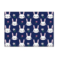 Cute Bunny Pattern, Easter, Koteto Sticker A4 (10 Pack) by kyorashop23