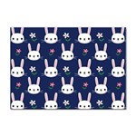 Cute Bunny Pattern, Easter, Koteto Sticker A4 (100 pack) Front