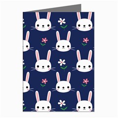 Cute Bunny Pattern, Easter, Koteto Greeting Cards (pkg Of 8)