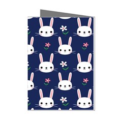 Cute Bunny Pattern, Easter, Koteto Mini Greeting Cards (pkg Of 8) by kyorashop23