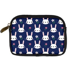 Cute Bunny Pattern, Easter, Koteto Digital Camera Leather Case