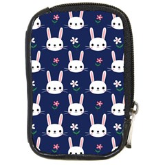 Cute Bunny Pattern, Easter, Koteto Compact Camera Leather Case