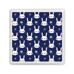 Cute Bunny Pattern, Easter, Koteto Memory Card Reader (square)