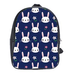 Cute Bunny Pattern, Easter, Koteto School Bag (xl)