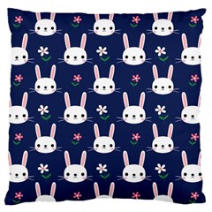 Cute Bunny Pattern, Easter, Koteto Standard Premium Plush Fleece Cushion Case (two Sides) by kyorashop23