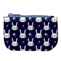 Cute Bunny Pattern, Easter, Koteto Large Coin Purse