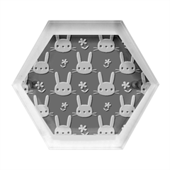 Cute Bunny Pattern, Easter, Koteto Hexagon Wood Jewelry Box by kyorashop23