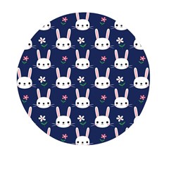 Cute Bunny Pattern, Easter, Koteto Mini Round Pill Box