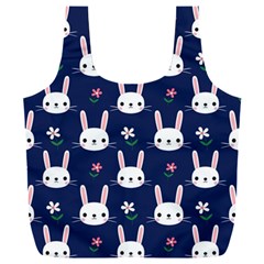 Cute Bunny Pattern, Easter, Koteto Full Print Recycle Bag (xxxl)